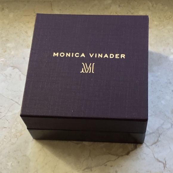 Monica Vinader Rose Gold Riva Ring - Picture 3 of 5